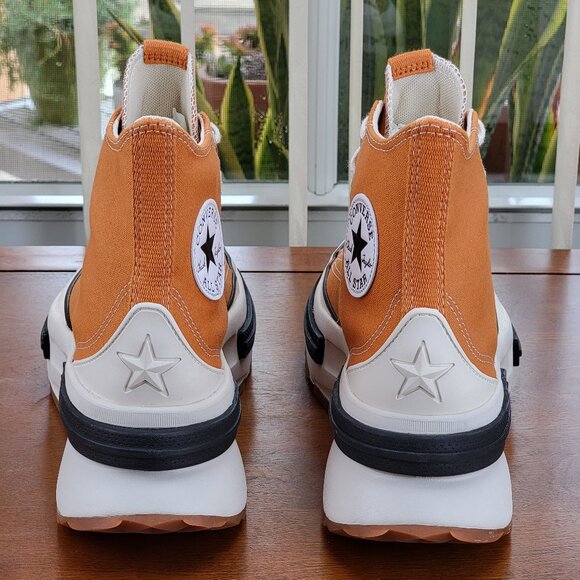 Women's Orange High-Top Sneakers - Picture 4 of 16